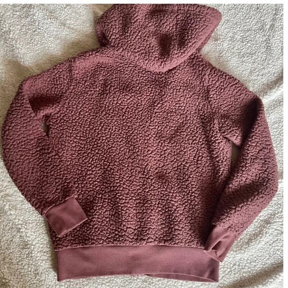 Marc New York Teddy Fleece hooded jacket mauve small - Picture 5 of 5